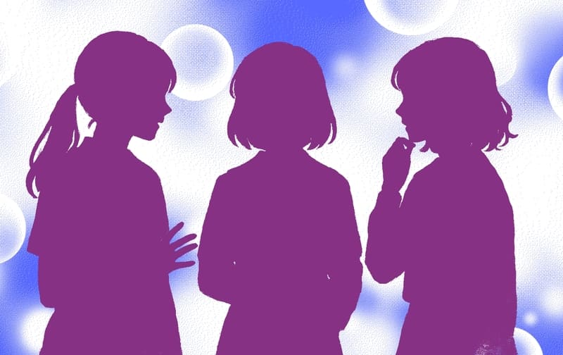 噂話をする女子たち